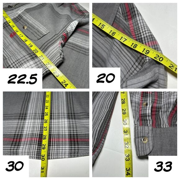 90s Vintage Nautica 1/4 Zip Relaxed Plaid Pullover Shirt Sz M Double Pocket - Picture 6 of 14